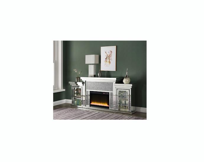 Collection of electric fireplaces with realistic flames, modern heating, and stylish finishes—perfect for living rooms, bedrooms, and entertainment spaces.