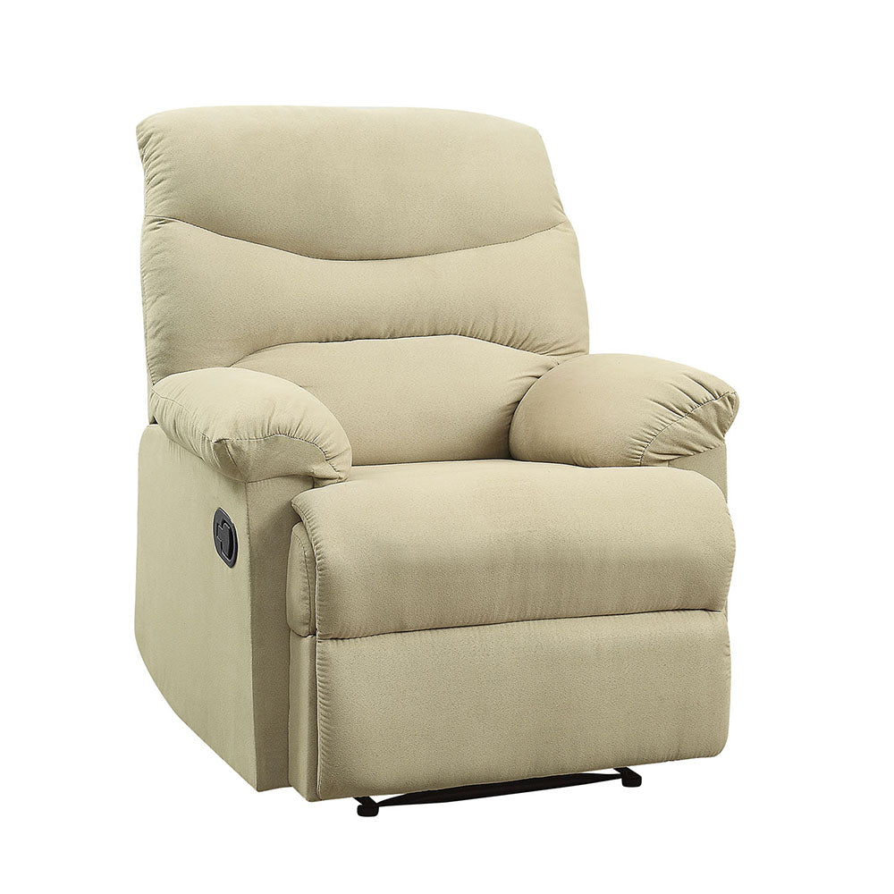 Arcadia Motion Recliner 626 Beige Microfiber | Acme | Home Elegance USA