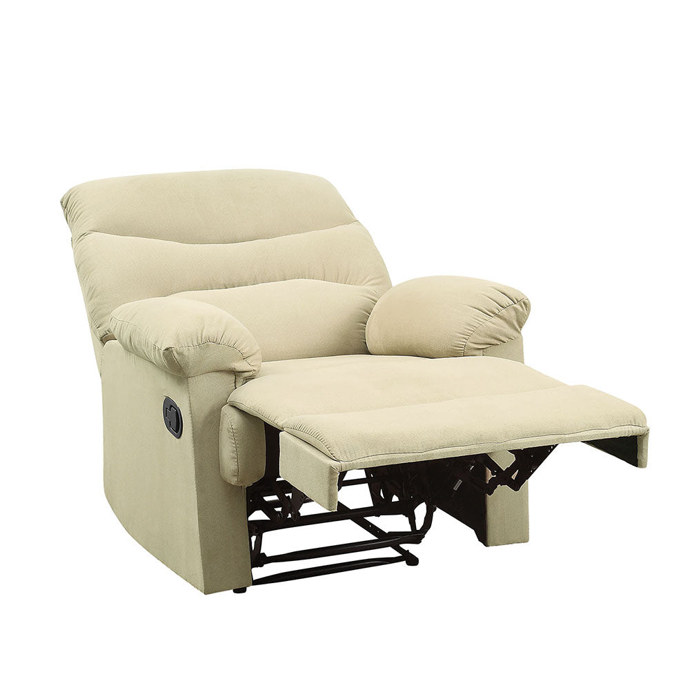 Arcadia Motion Recliner 626 Beige Microfiber | Acme | Home Elegance USA