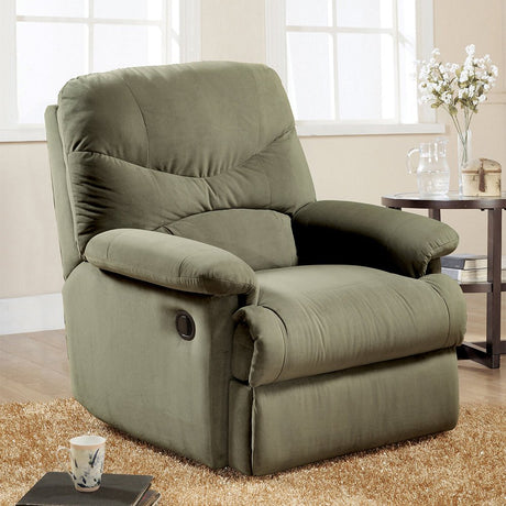 Arcadia Motion Recliner 630 Sage Microfiber | Acme | Home Elegance USA