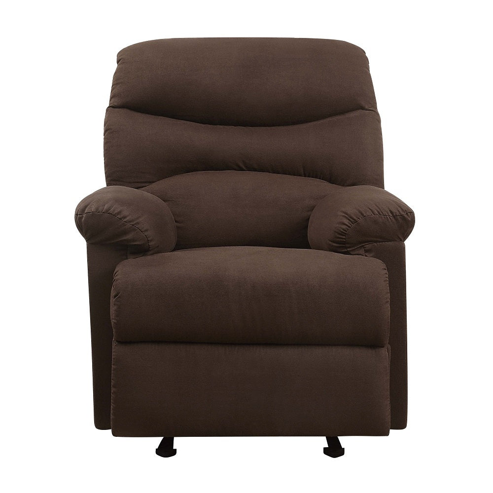 Arcadia Motion Recliner 00632W Chocolate Microfiber | Acme | Home Elegance USA