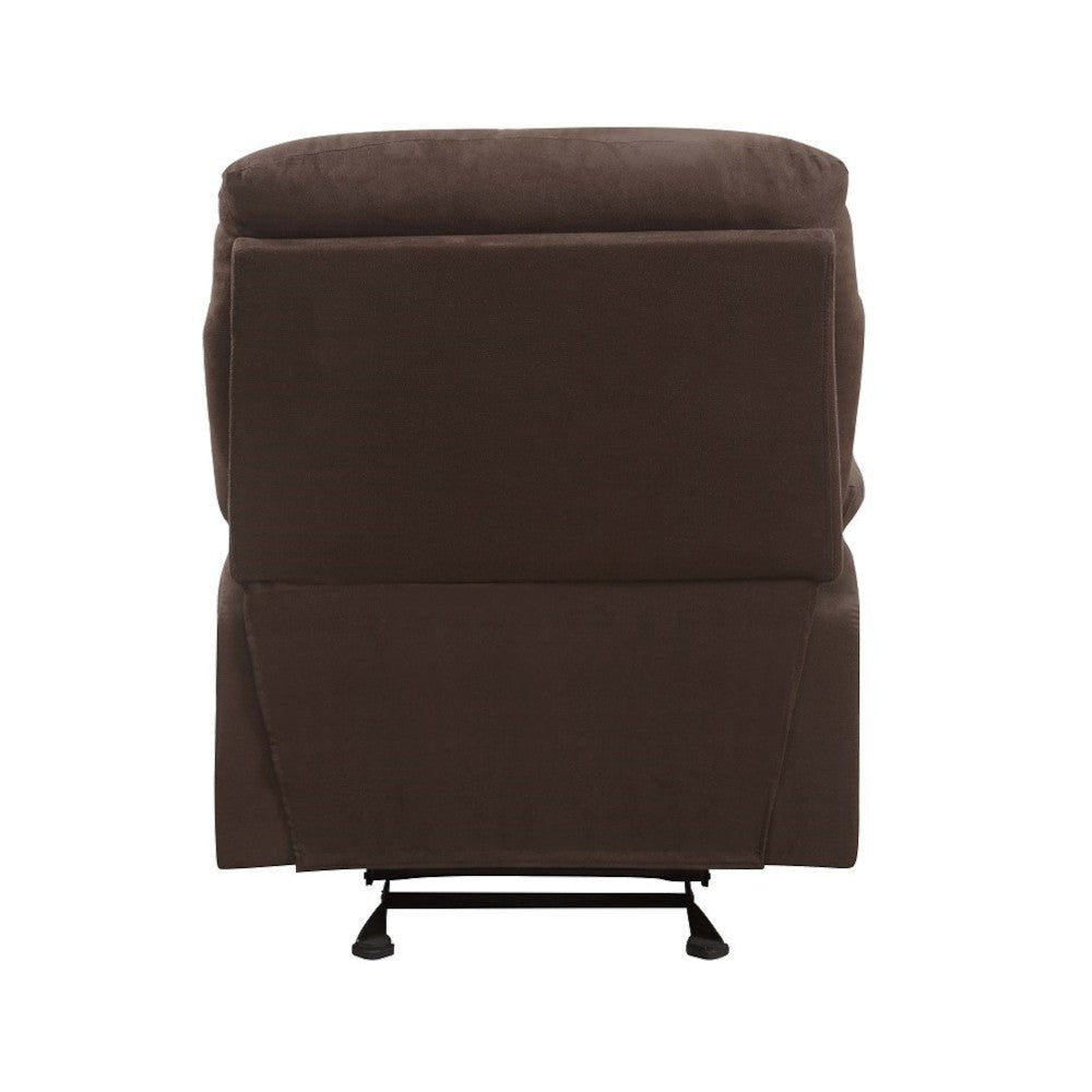 Arcadia Motion Recliner 00632W Chocolate Microfiber | Acme | Home Elegance USA