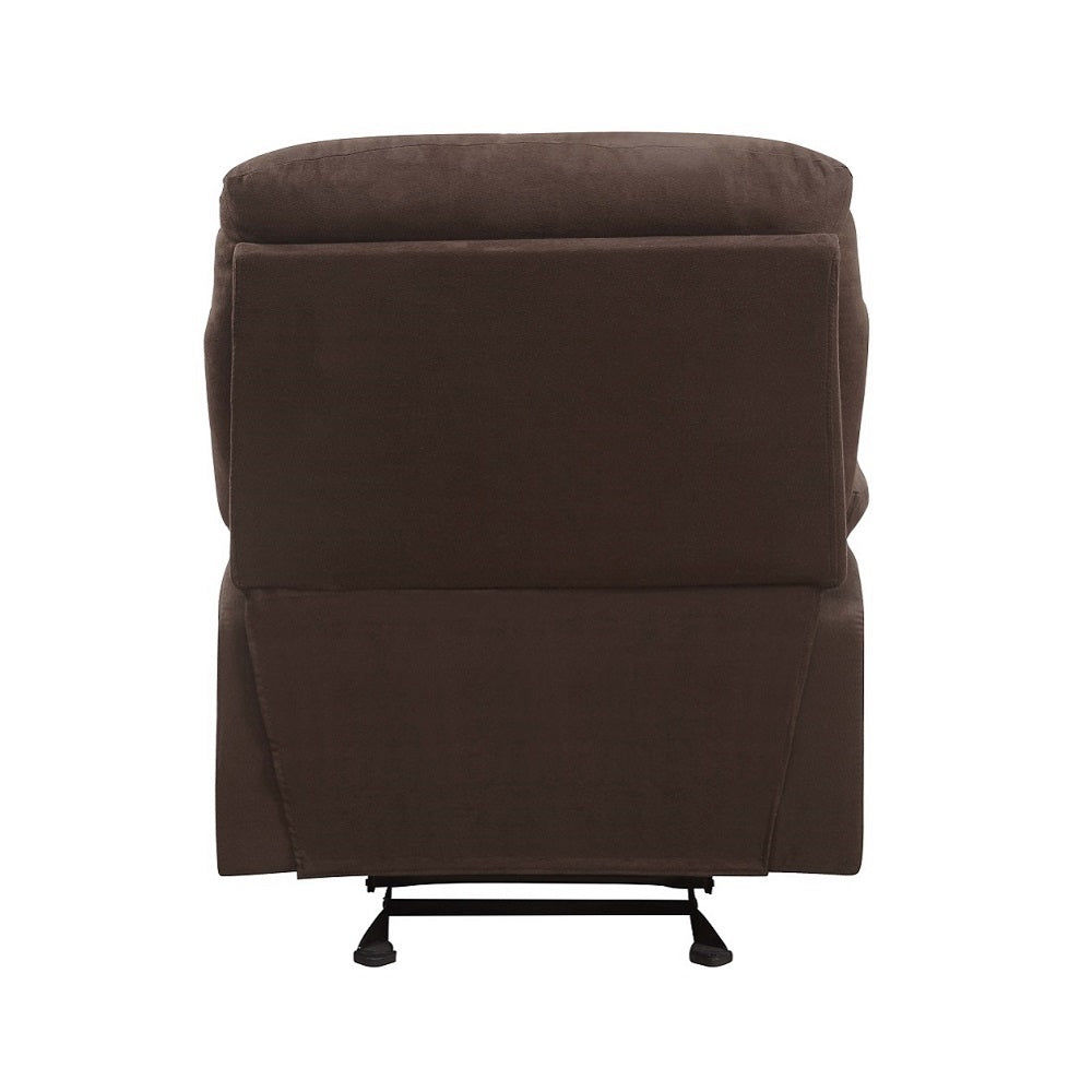 Arcadia Motion Glider Recliner 635 Chocolate Microfiber | Acme | Home Elegance USA