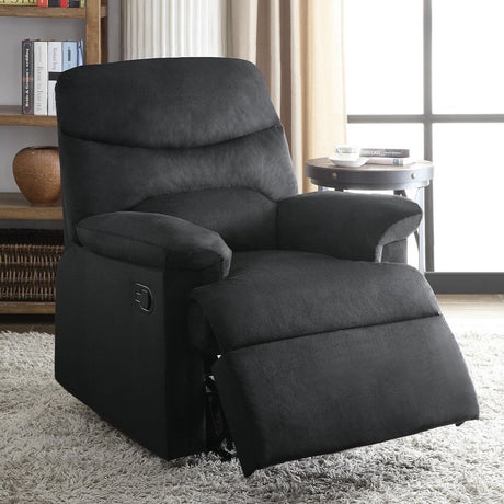 Arcadia Motion Recliner 701 Black Woven Fabric | Acme | Home Elegance USA