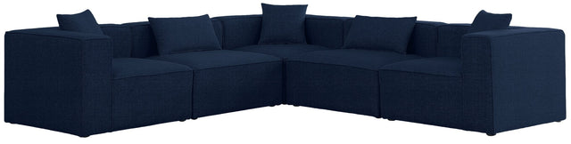 Cube - Modular Sectional 5 Piece - Navy | Home Elegance USA
