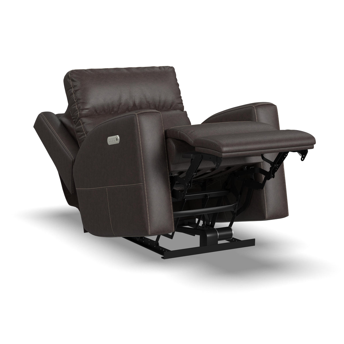 Score Leather Power Recliner With Power Headrest & Lumbar | Flexsteel