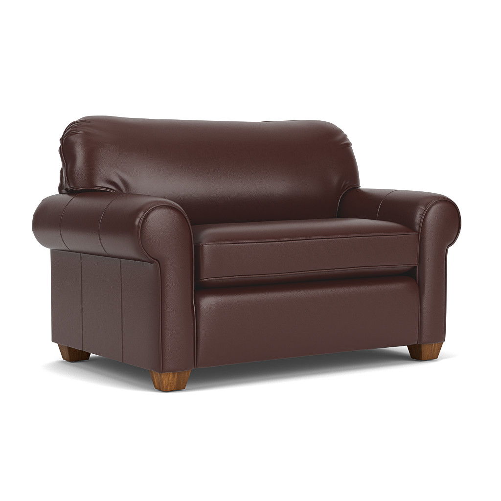 Thornton Leather Stationary Twin Sleeper | Flexsteel
