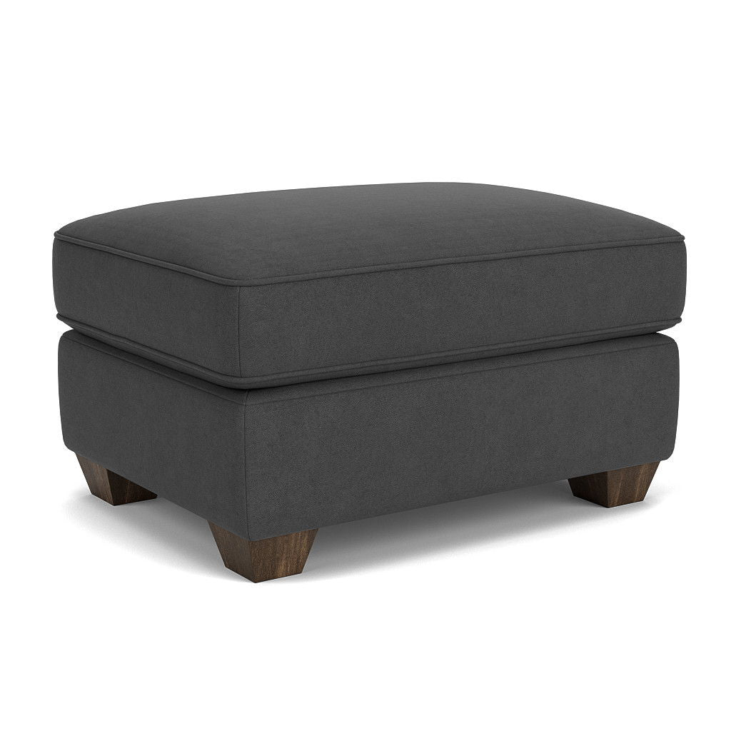 Carson Leather Ottoman | Flexsteel
