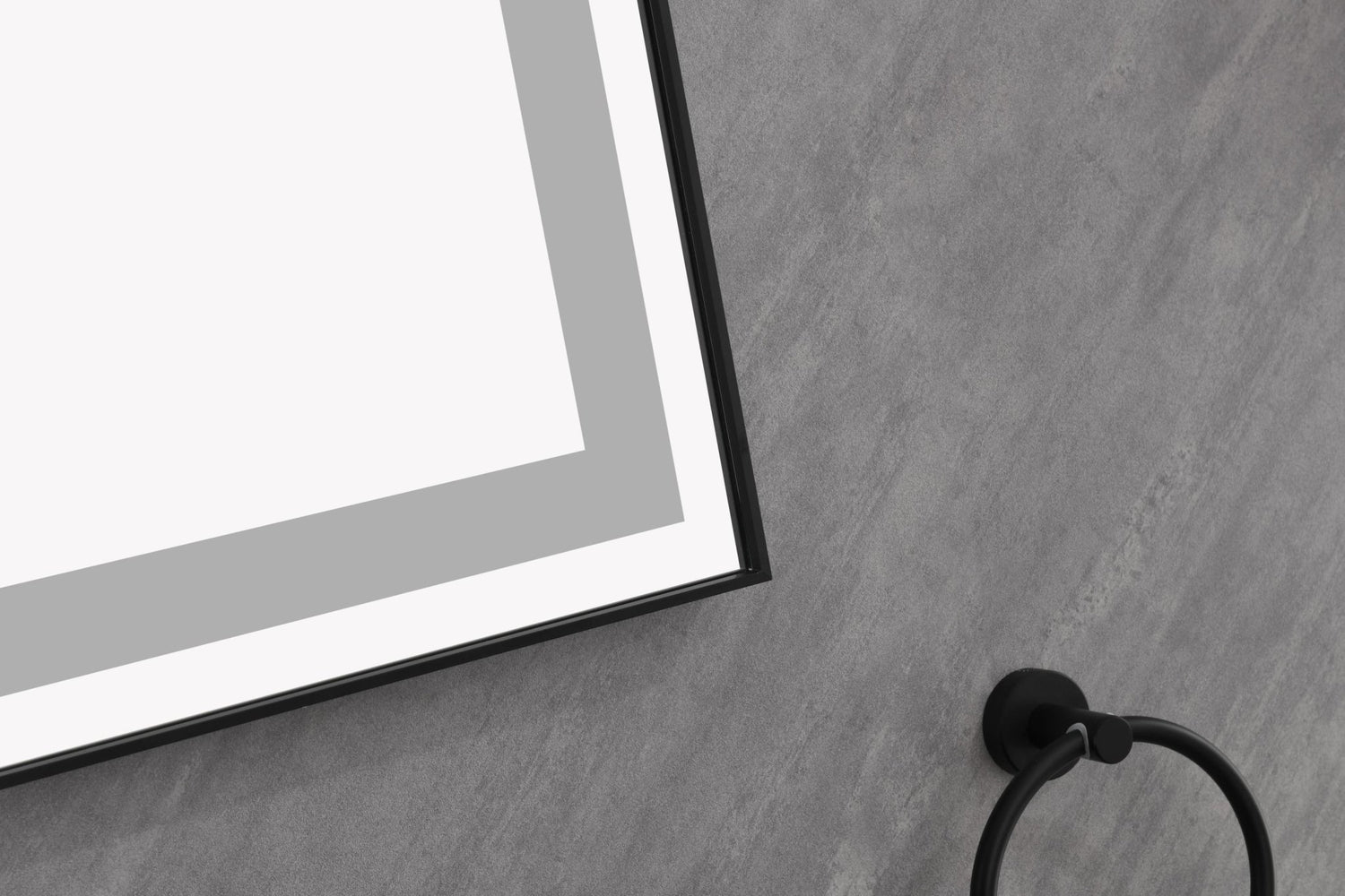 72*48 LED Lighted Bathroom Wall Mounted Mirror with High Lumen+Anti - Fog Separately Control | Home Elegance USA