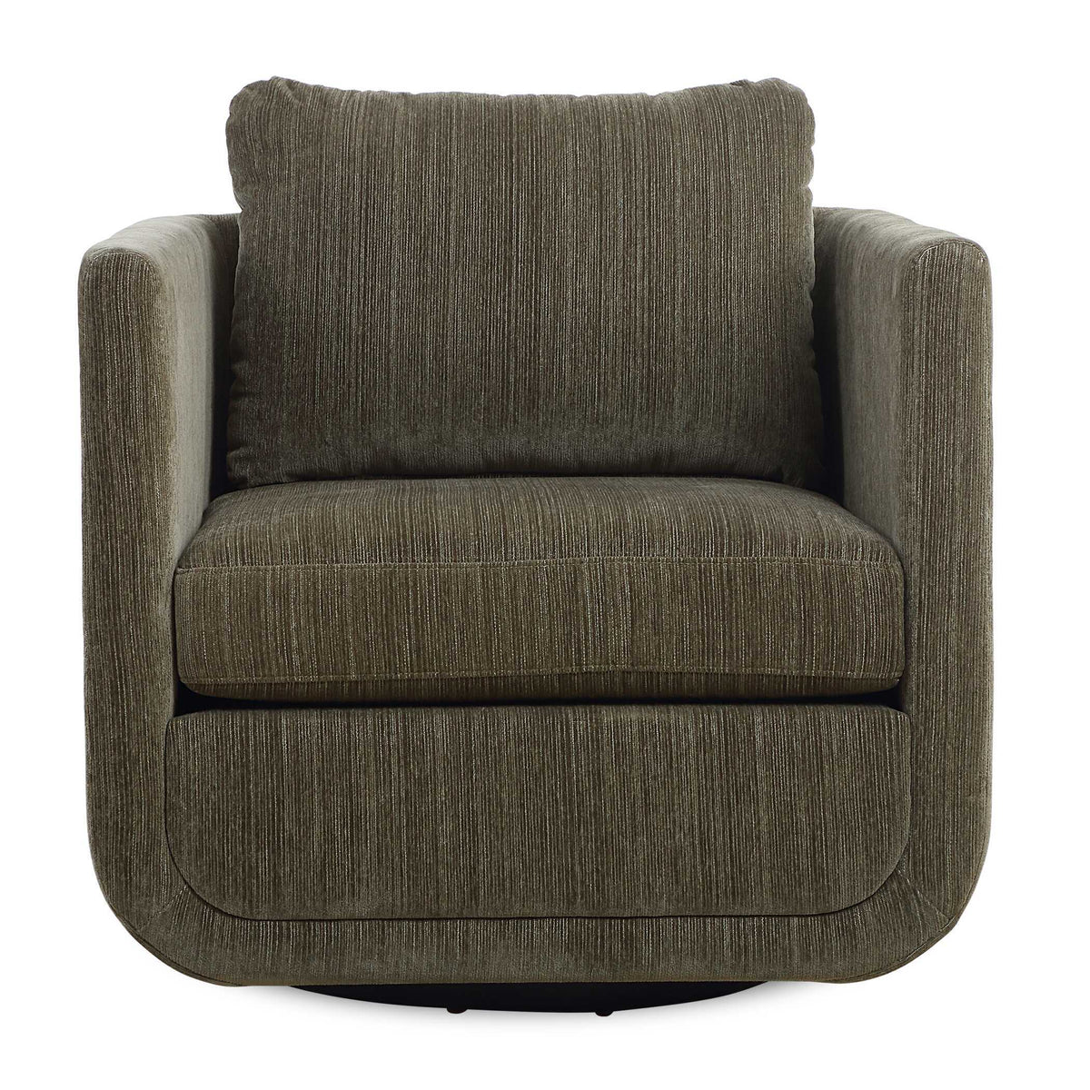 Abound Swivel Chair Herb - Dark Green by Uttermost - View 1