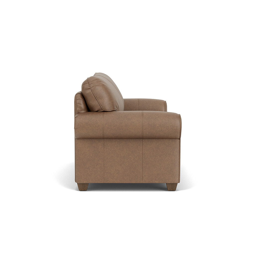 Thornton Leather Two-Cushion Sofa | Flexsteel