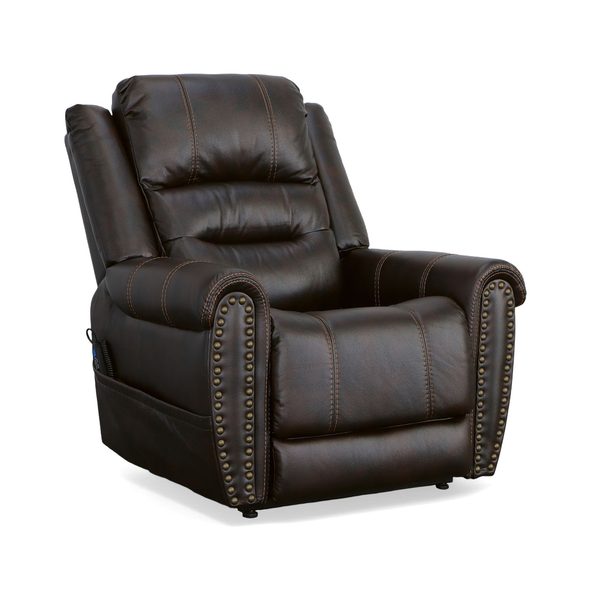 Oscar Power Lift Recliner With Right-Hand Control & Power Headrest - Molasses | Flexsteel
