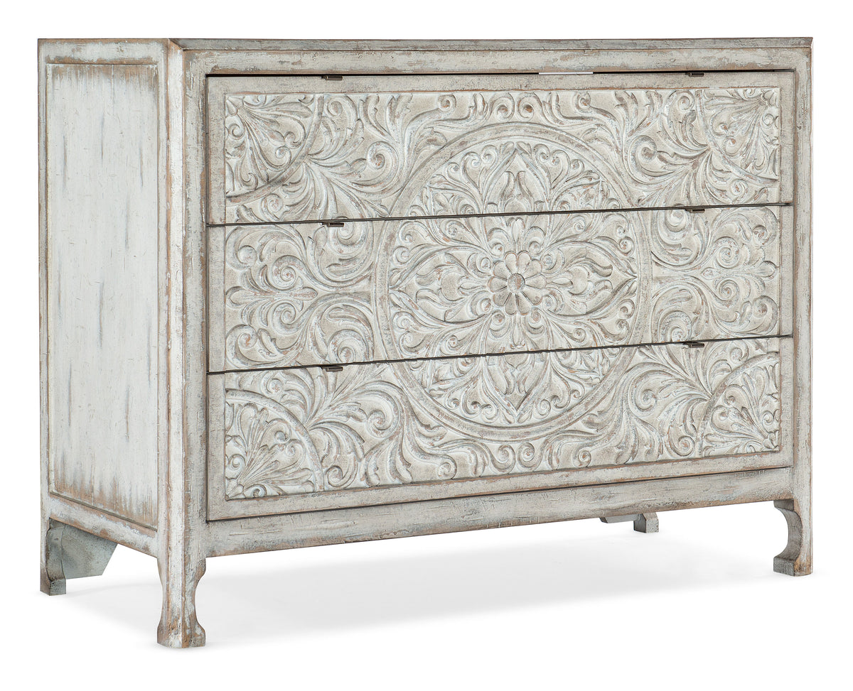 La Grange Lockhart Three-Drawer Accent Chest - White by Hooker Furniture - View 1