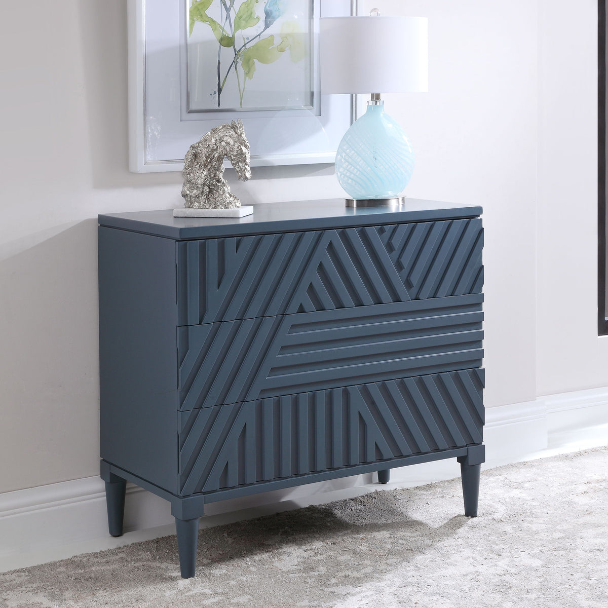 Colby Drawer Chest - Blue by Uttermost - View 5