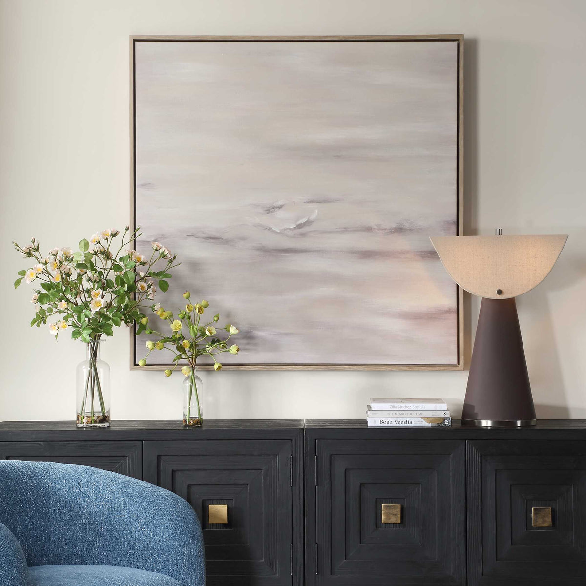 Trance Hand Painted Abstract Art - Gray by Uttermost - View 2