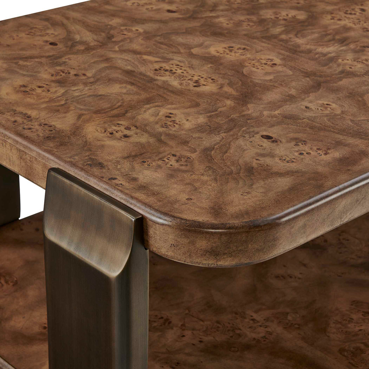 Vance Coffee Table Mappa Burl - Dark Brown by Uttermost - View 6
