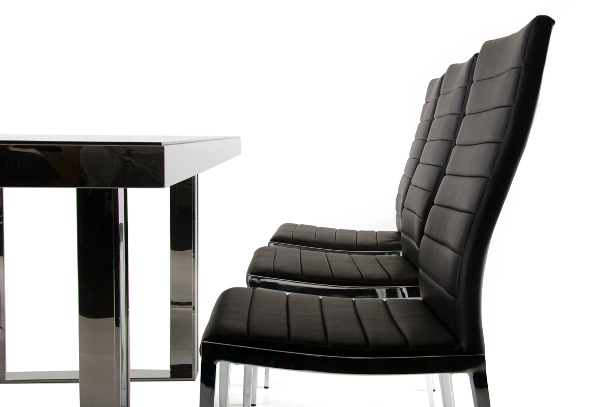 Courtland Modern Stainless Steel Dining Table - View Image 1