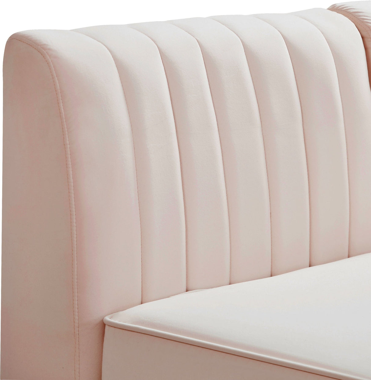 Alina - Modular Sectional 5 Piece - Pink - Fabric | Home Elegance USA