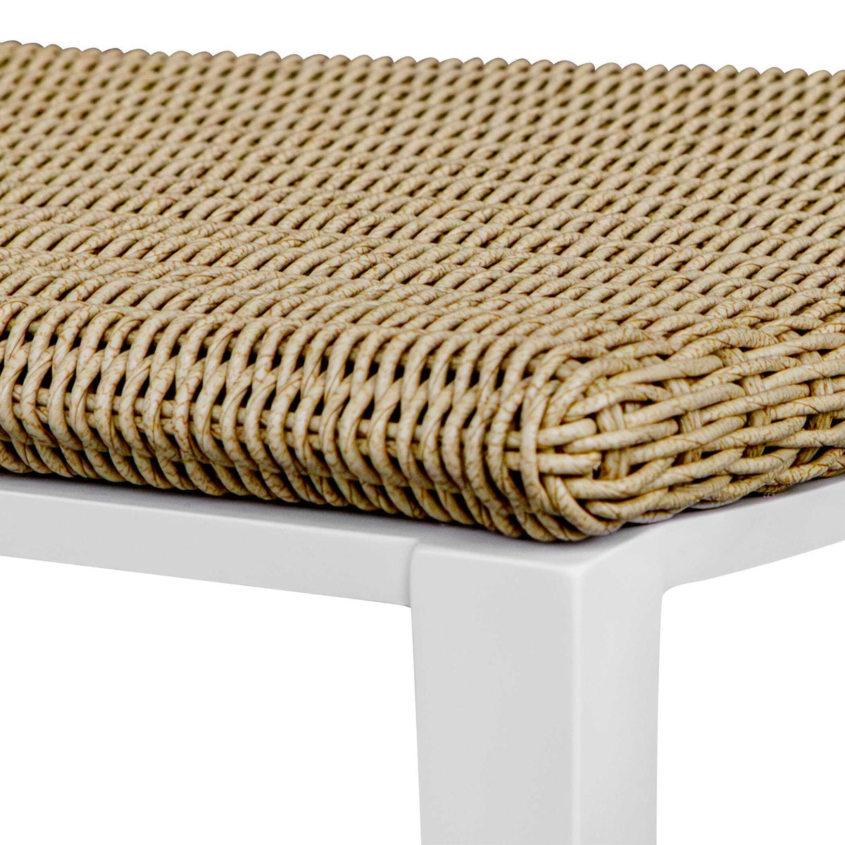 Calbas Outdoor Dining Chair White / Woodtone - White / Light Brown by Uttermost - View 8