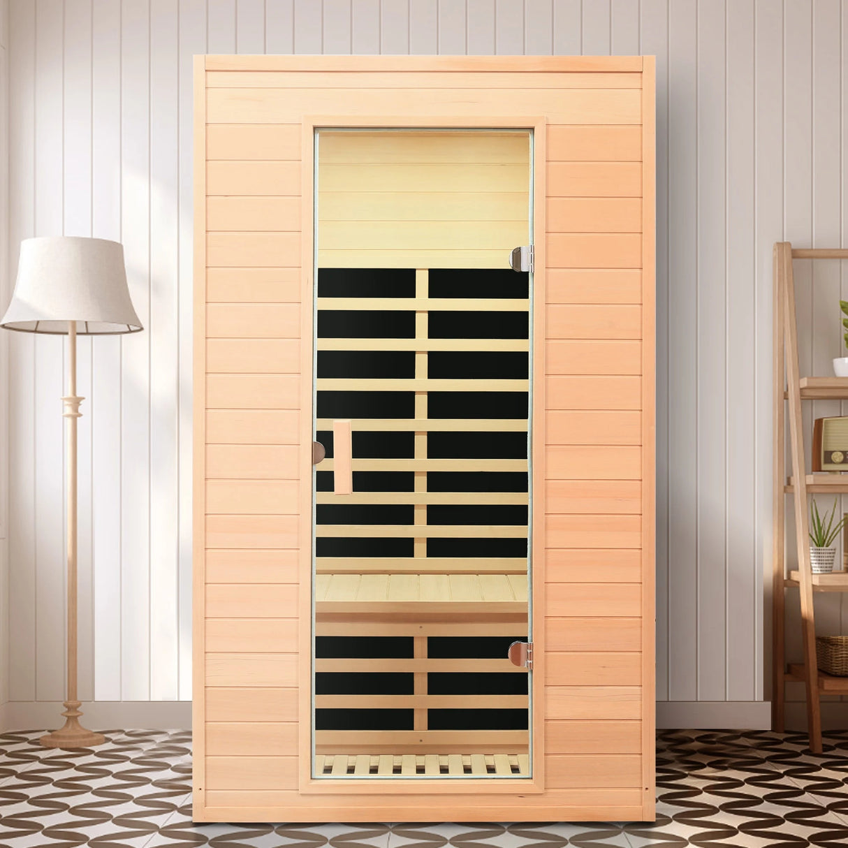 Hemlock Two-Person Far Infrared Roof Embedded Sauna with Bluetooth & LED Lighting - sold by Home Elegance USA