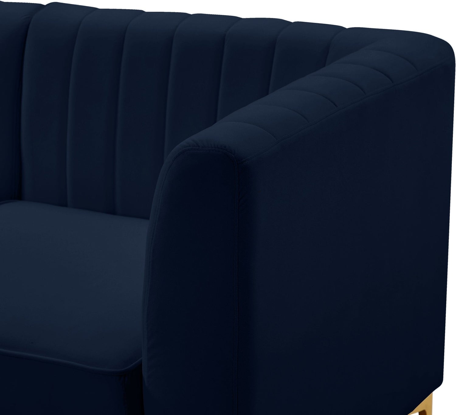Alina - Modular Sectional 6 Piece - Navy - Fabric | Home Elegance USA