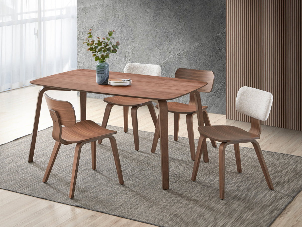 Casson 5Pcs Walnut Finish Dining Room Set - sold by Home Elegance USA