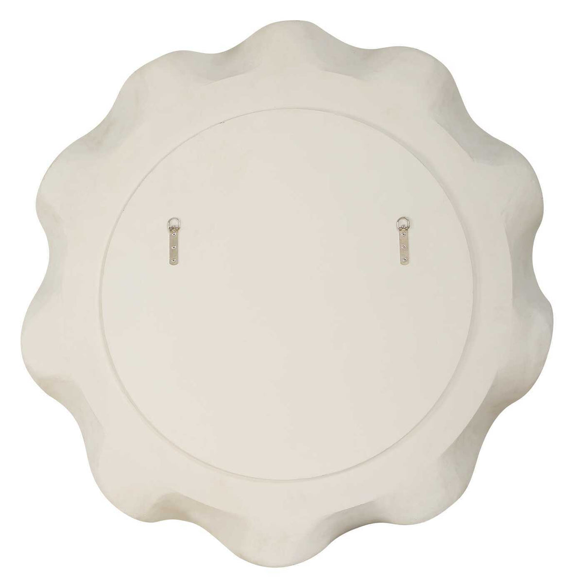 Wave Length Round Mirror White - Silver by Uttermost - View 7