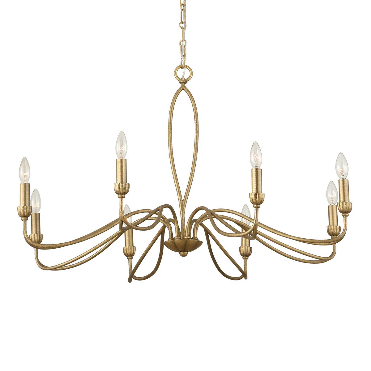 Corella 8 Light Chandelier - Gold by Uttermost - View 5