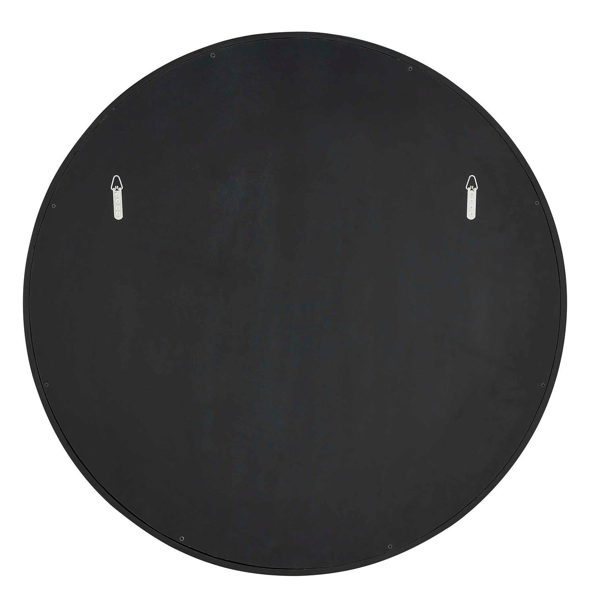 Helia Round Mirror - Black by Uttermost - View 6