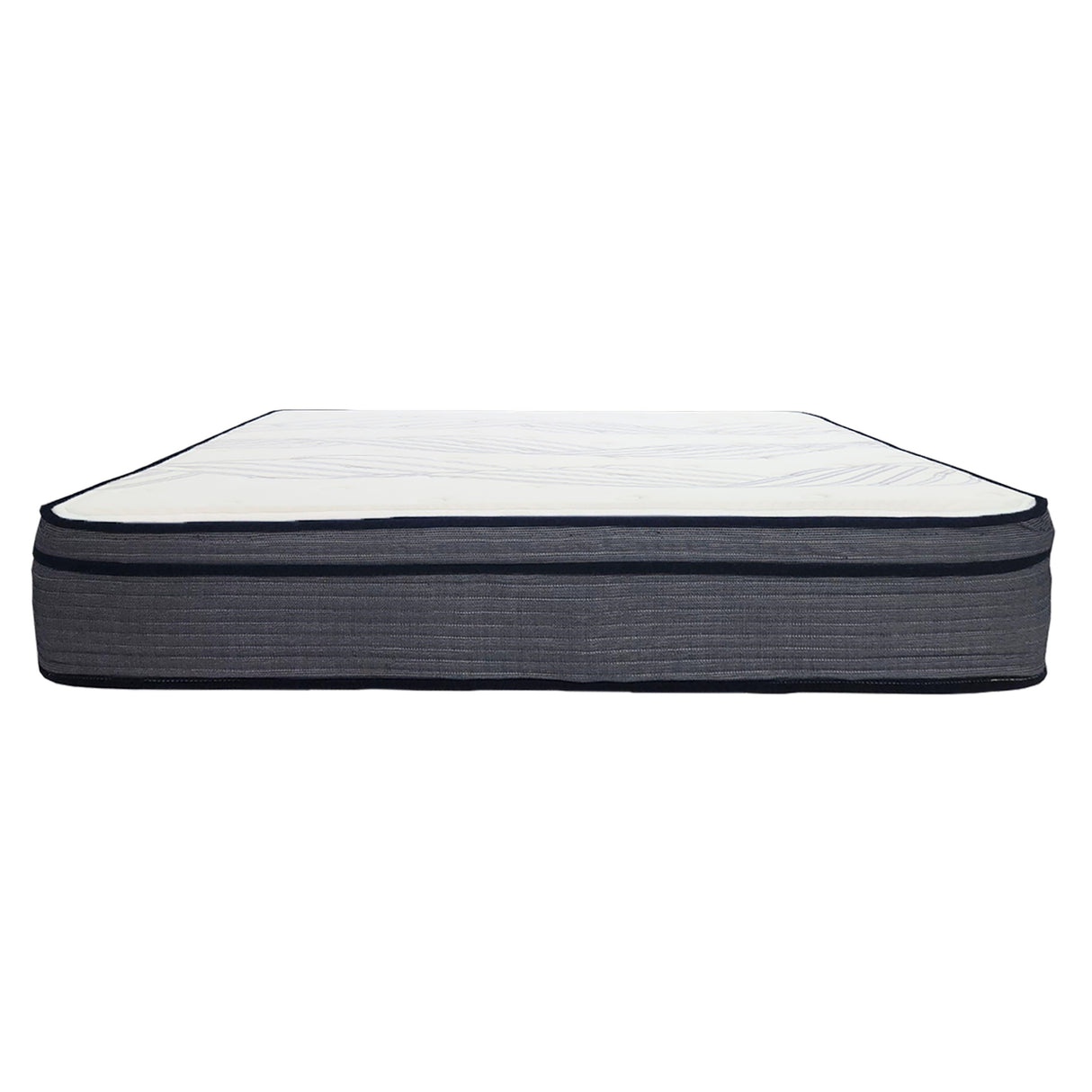 14 in. Full Size Hybrid Mattress, Multi Layer Foam and Pocket Coil Mattress in a Bed