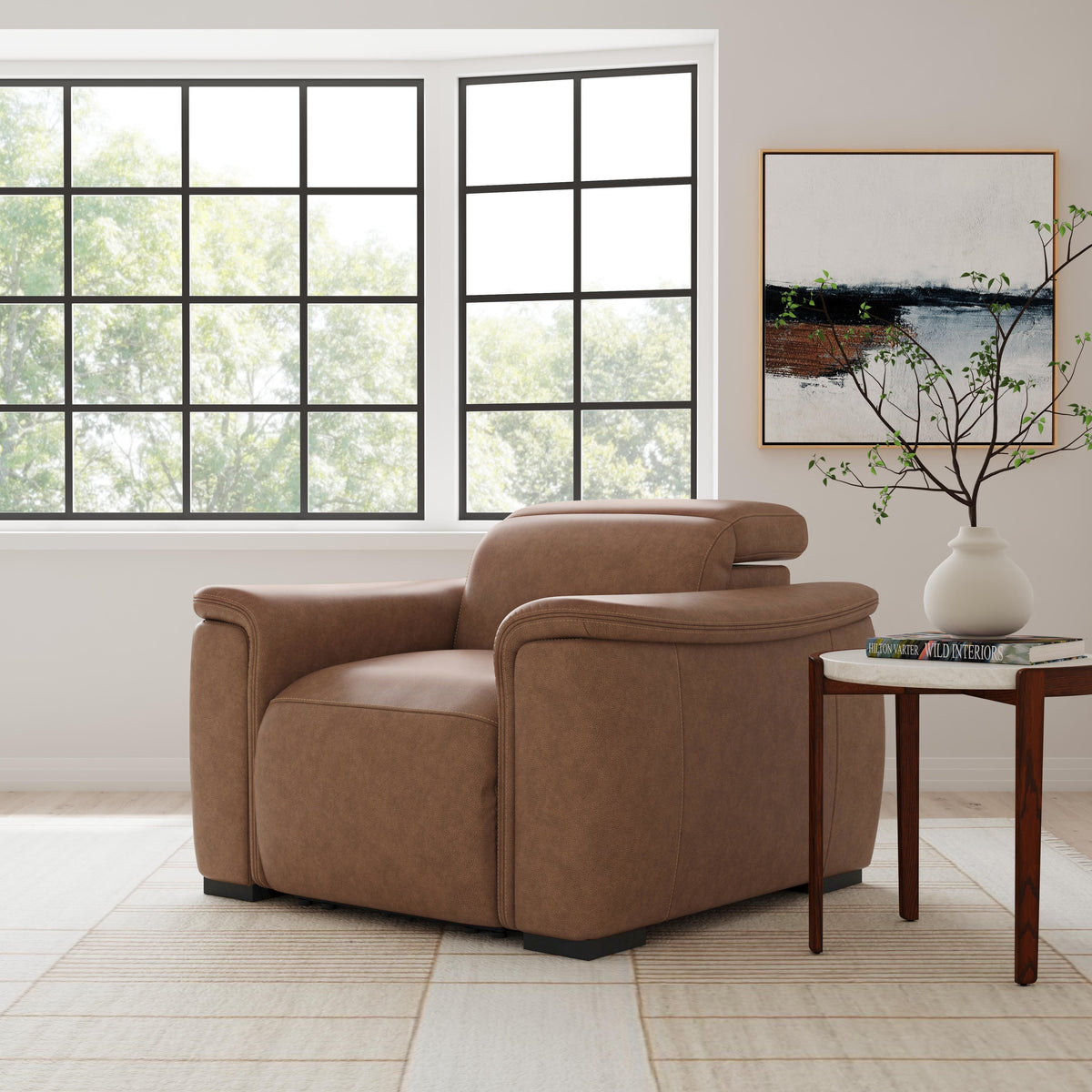 Camden Power Recliner With Power Headrest - Dusty Taupe | Flexsteel