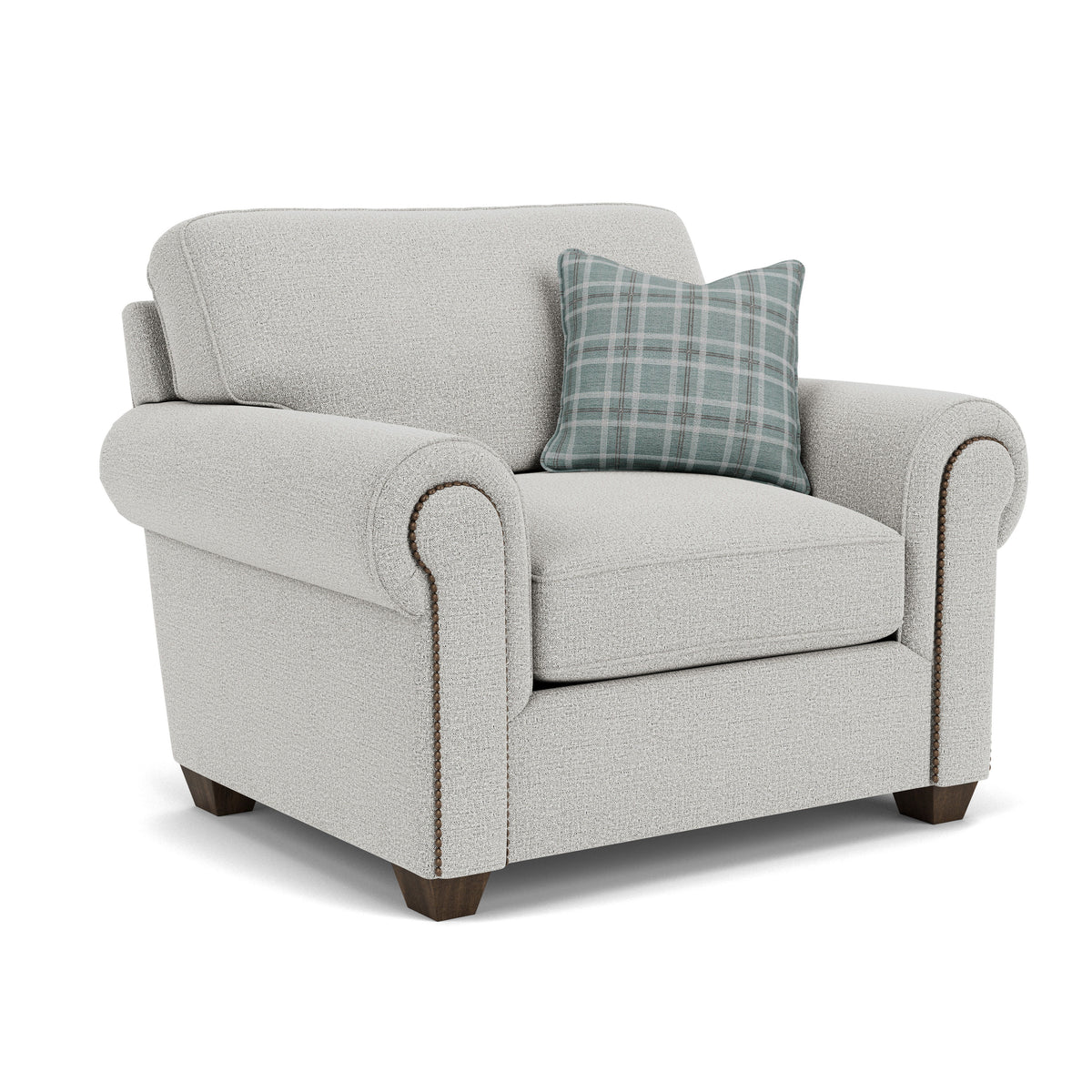 Carson Fabric Chair, Nailhead Trim | Flexsteel