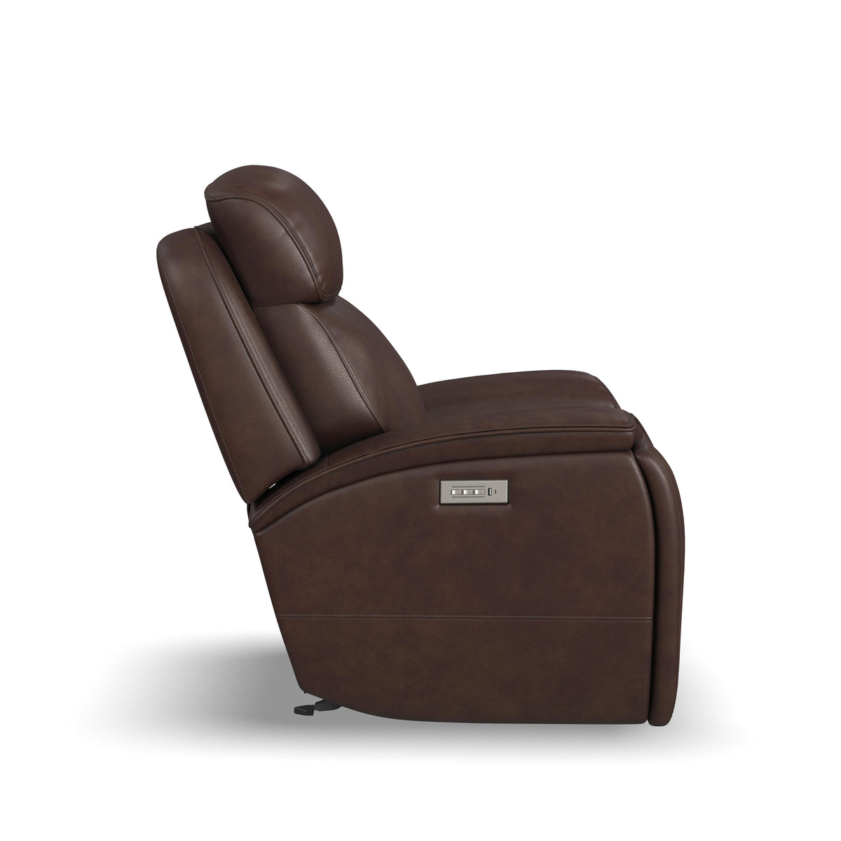 Walker Power Gliding Recliner With Power Headrest & Lumbar - Dark Brown | Flexsteel