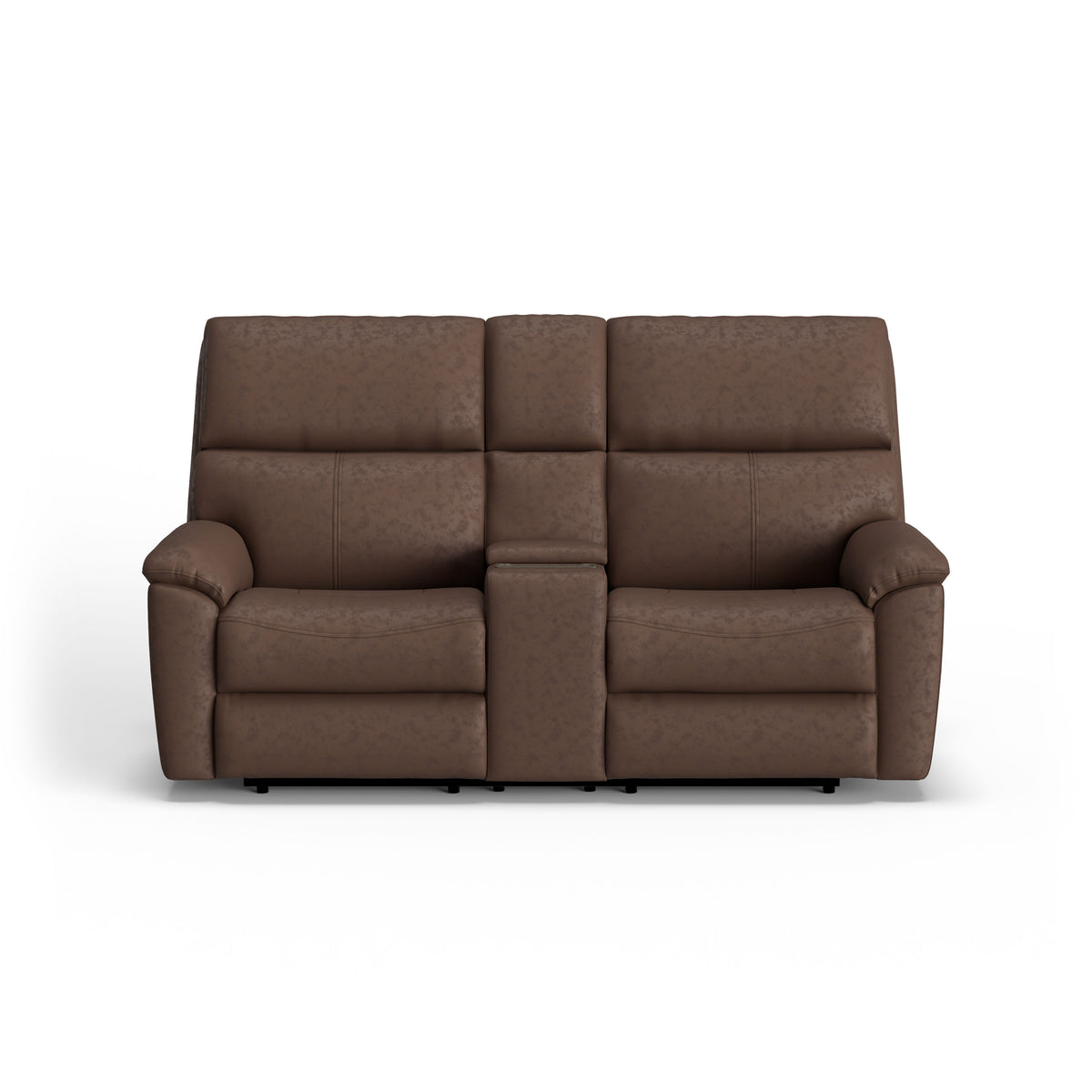 Porter Power Reclining Loveseat With Console, Power Headrest, & Lumbar | Flexsteel