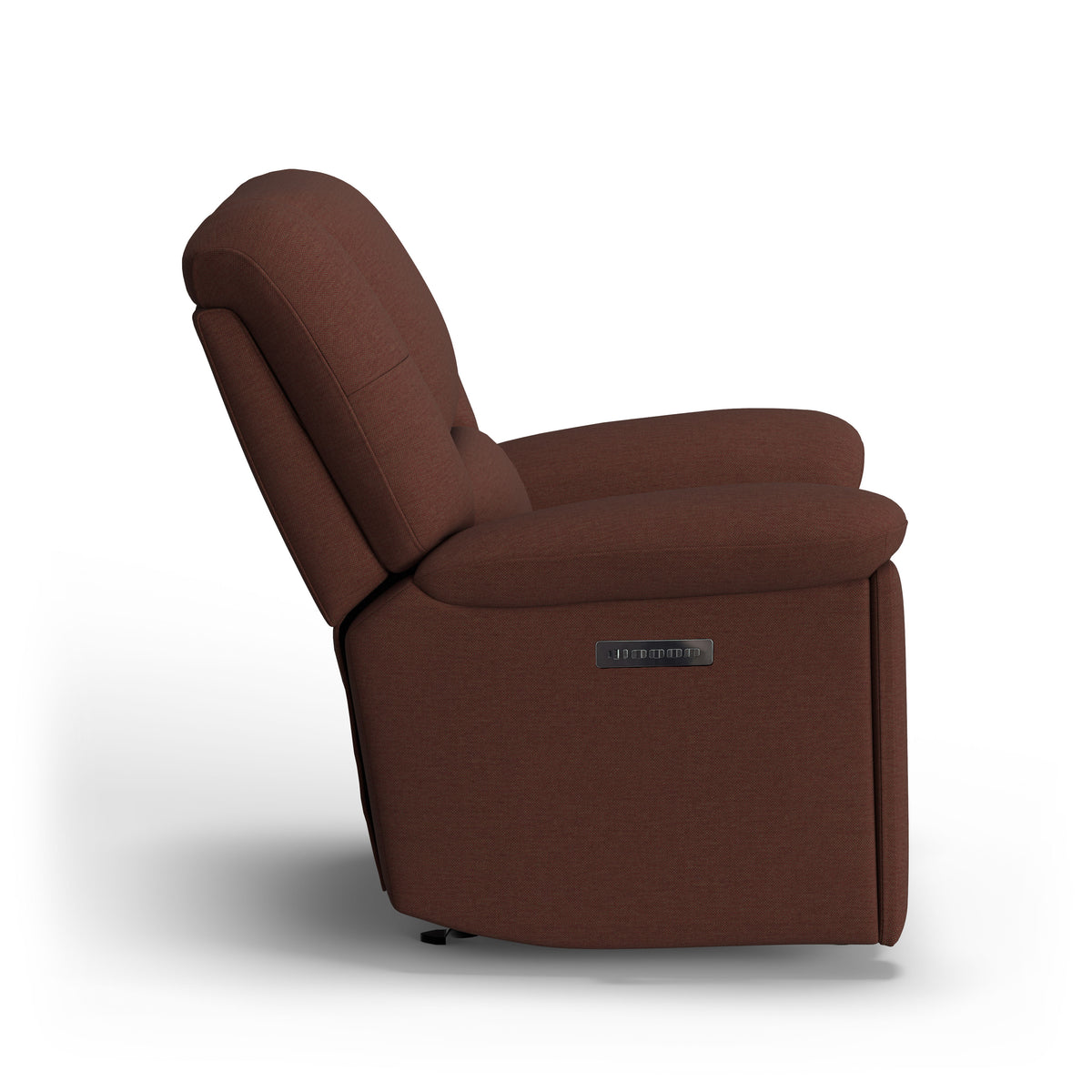 Plush Transitional Fabric Power Gliding Recliner With Power Headrest & Lumbar | Flexsteel