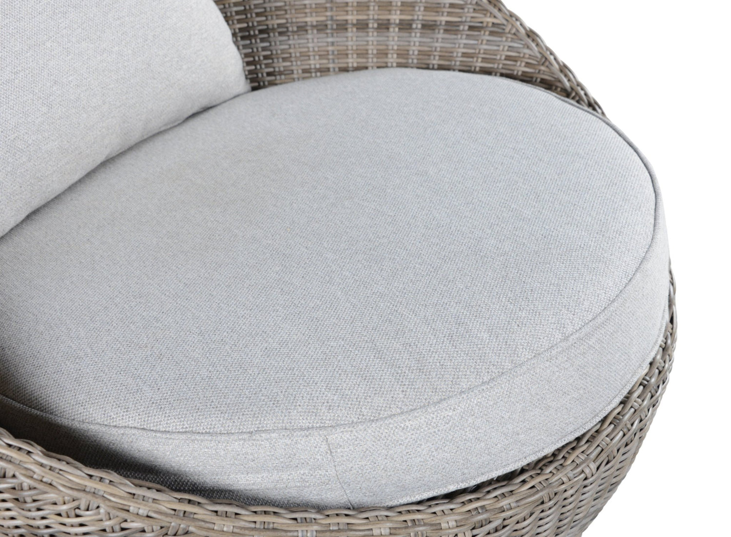 Cozy Outdoor Set - Swivel Woven Chairs, Side Table - All - Weather Resin Wicker, Powder - Coated Aluminum, Fully Assembled | Home Elegance USA