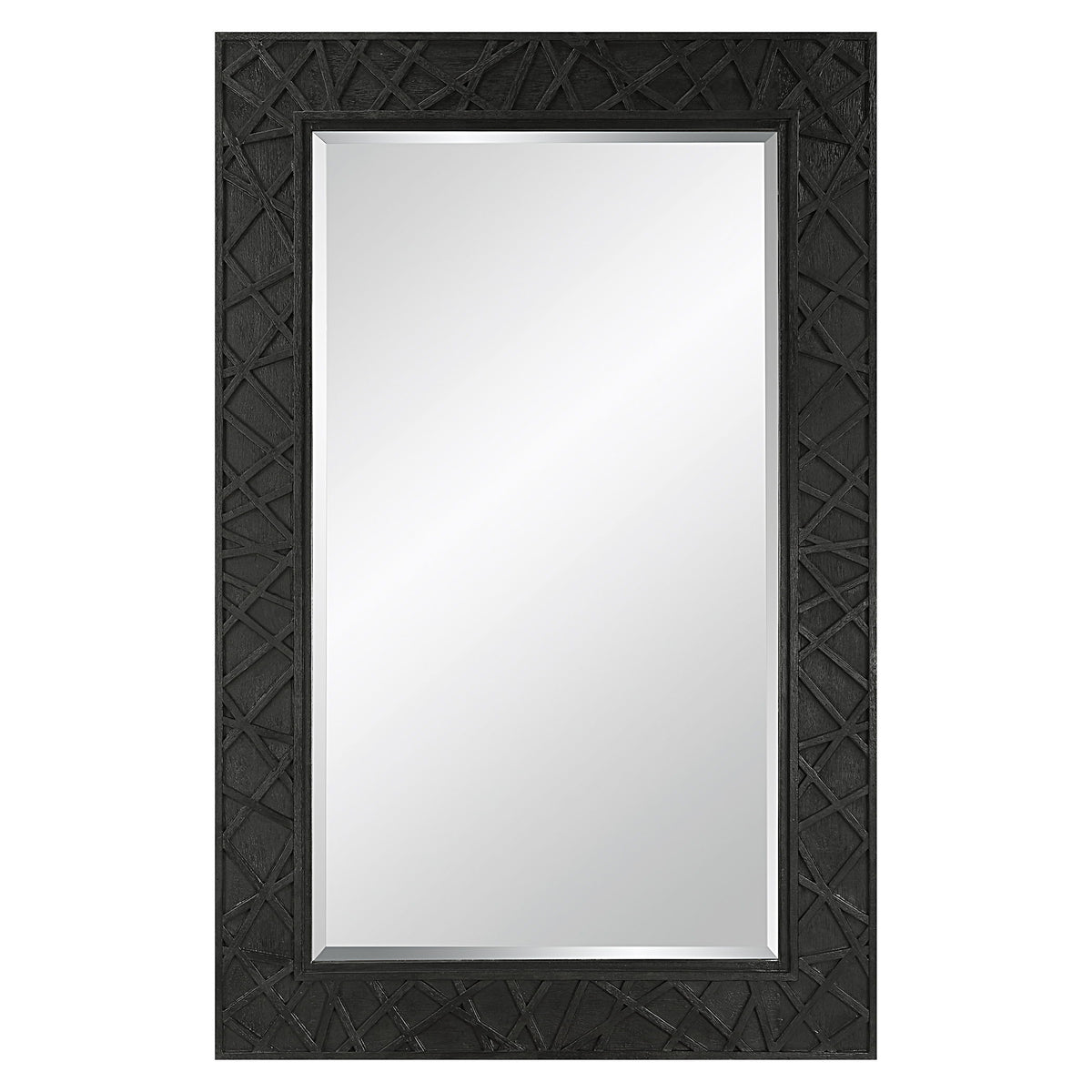 Everest Mirror - Black by Uttermost - View 1