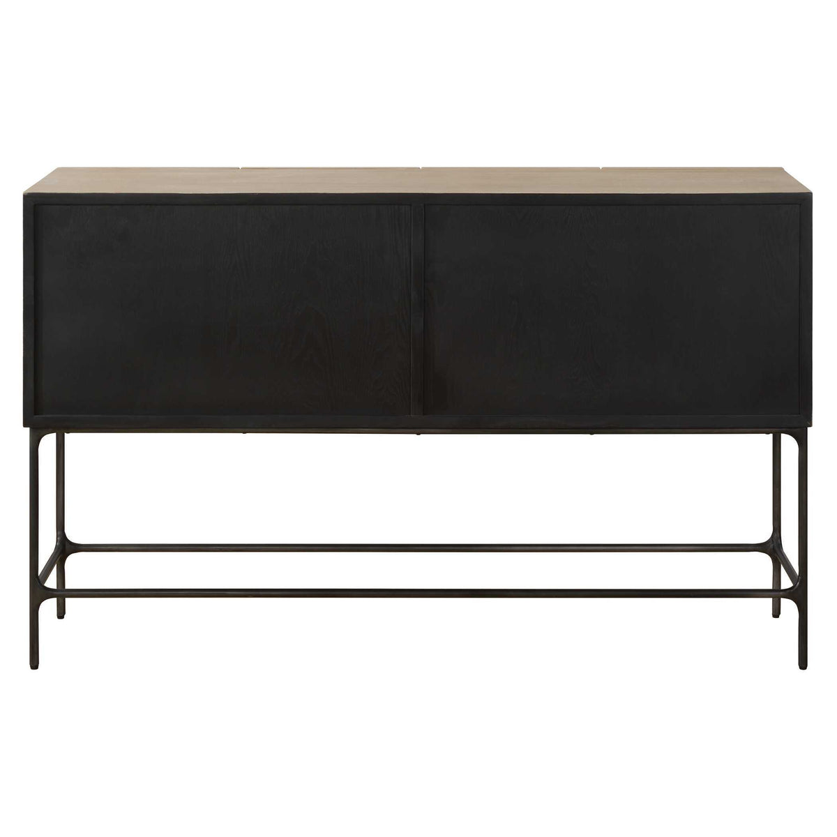 Lunar 4 Door Elm Wood Cabinet - Light Brown by Uttermost - View 9