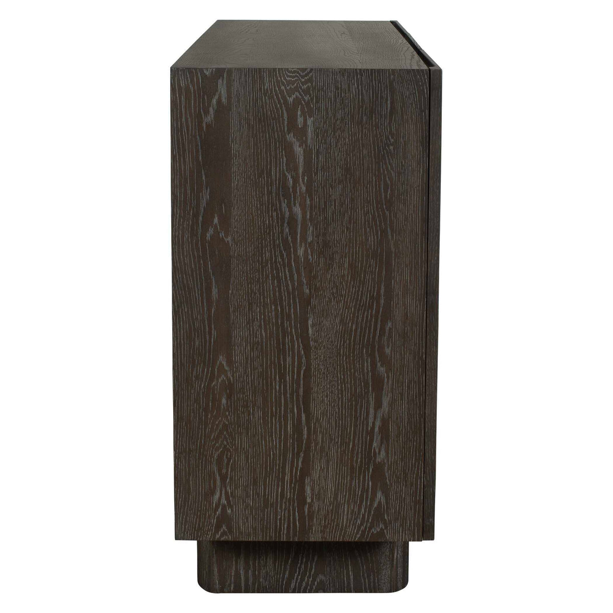 Phineas 3 Door Modern Cabinet Woodtone - Dark Brown by Uttermost - View 4