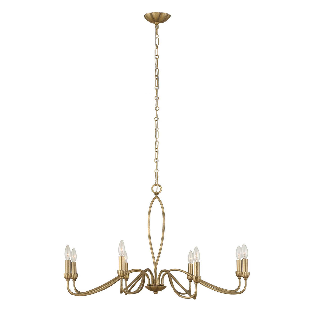 Corella 8 Light Chandelier - Gold by Uttermost - View 9