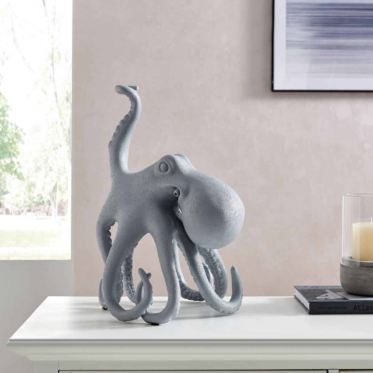 Sugvar the Octopus // Frosted Light Gray | Finesse - Home Elegance USA