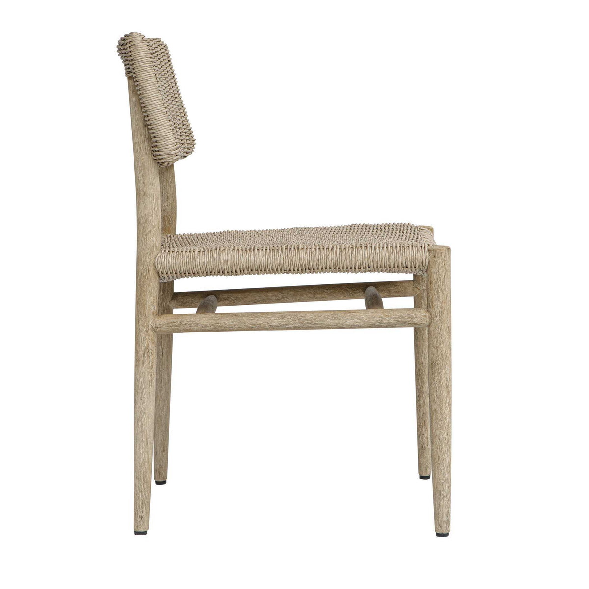 Kailua Outdoor Wicker Dining Chair - Gray by Uttermost - View 6