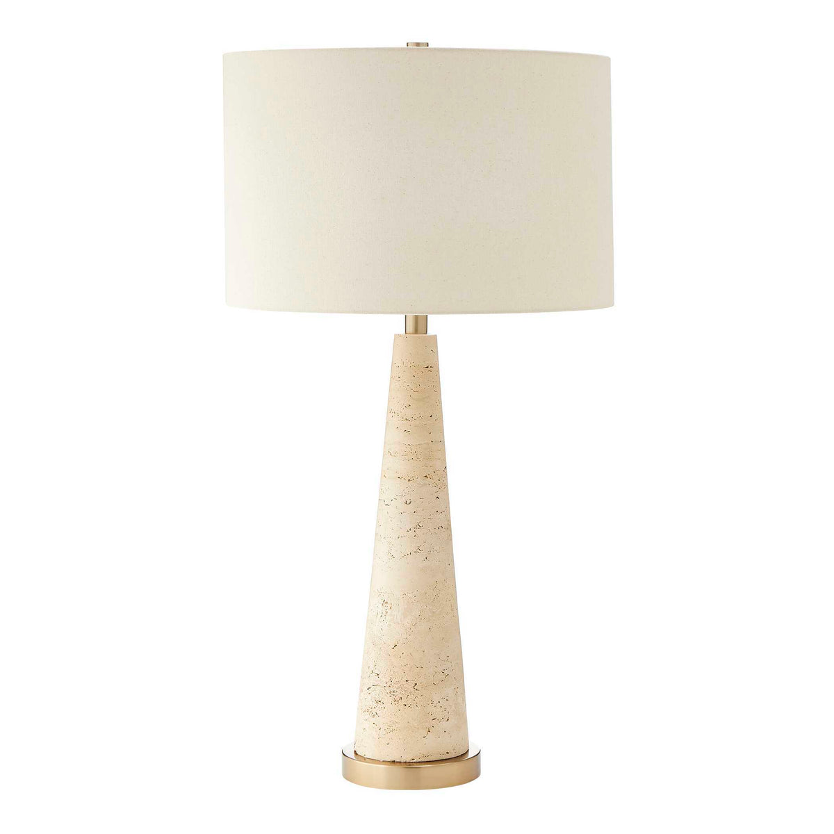 Perkins Travertine Table Lamp - Light Brown by Uttermost - View 4
