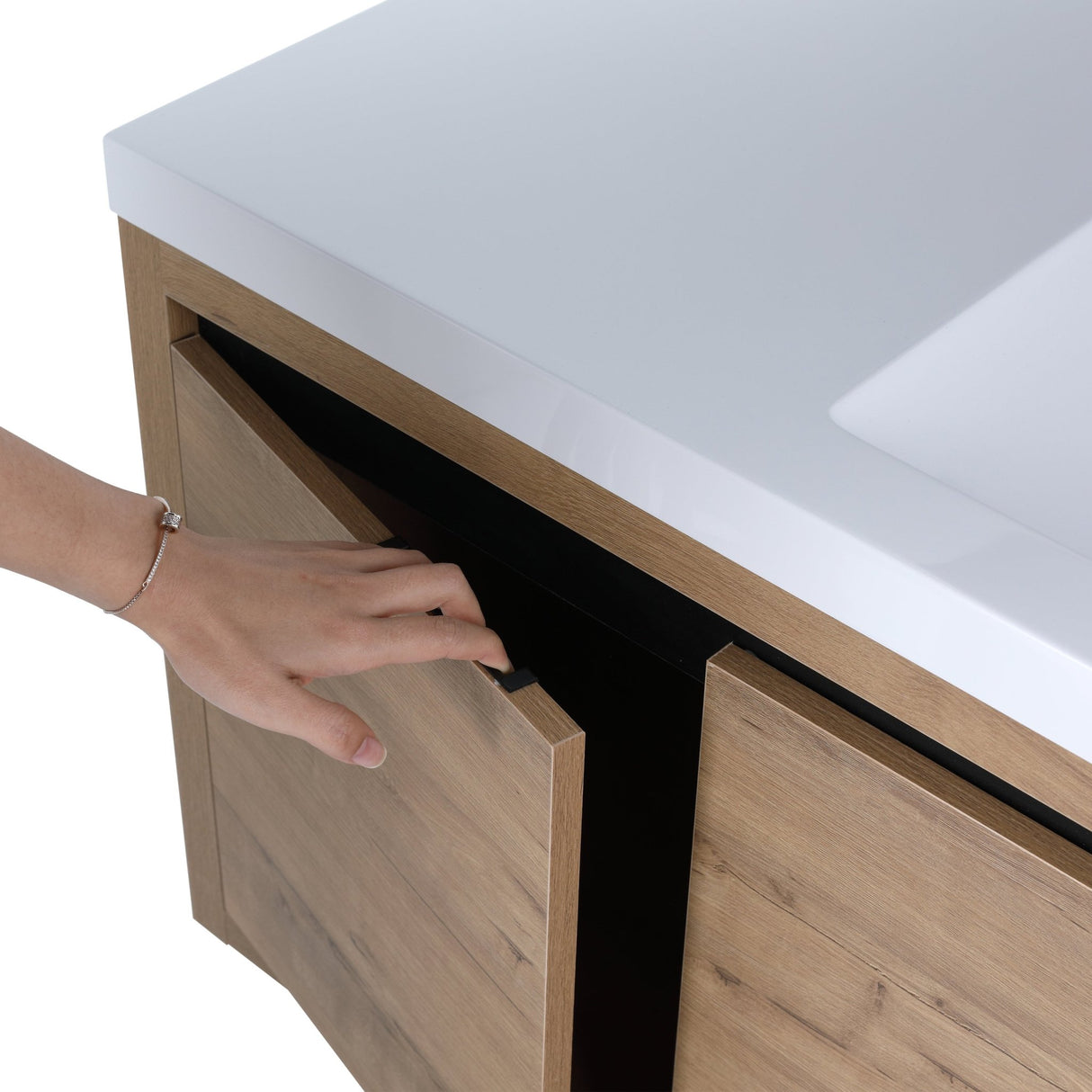 48 Inch Bathroom Cabinet With Sink,Soft Close Doors and Drawer,Float Mounting Design,48x18 - BVC00948IMO(KD - Packing) | Home Elegance USA