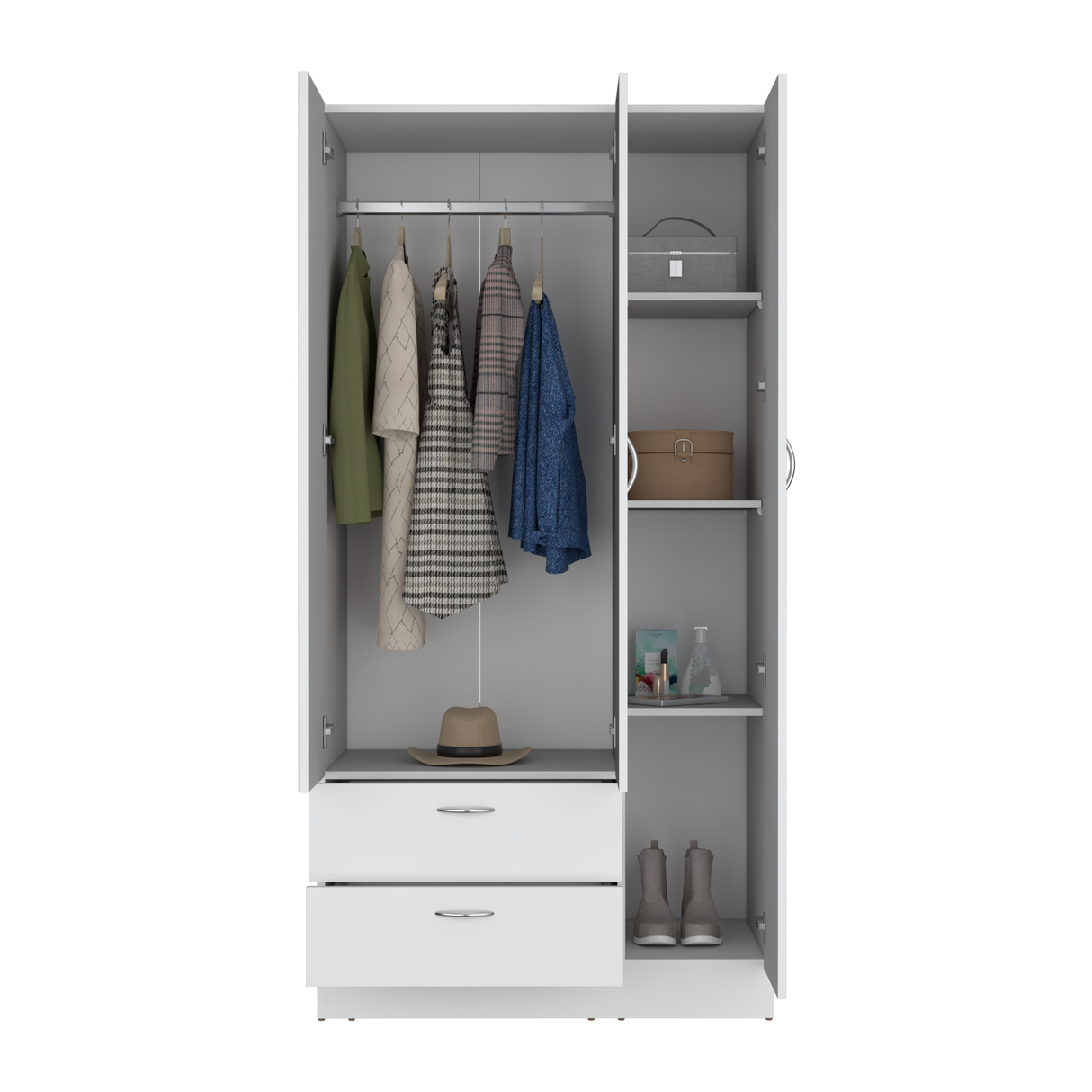 Armoire Haddam, Bedroom, White - sold by Home Elegance USA