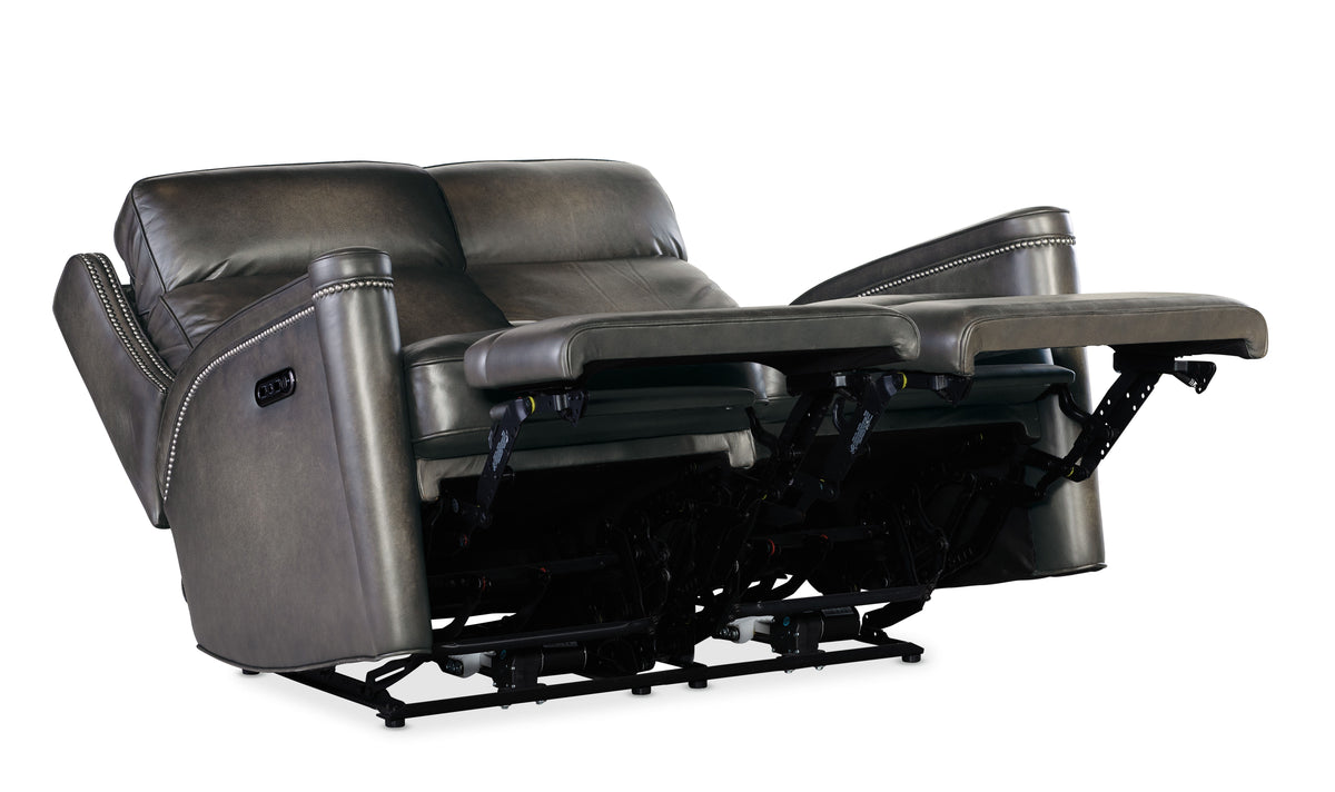 Hamilton Power Loveseat With Power Headrest - Dark Brown by Hooker Furniture - View 3