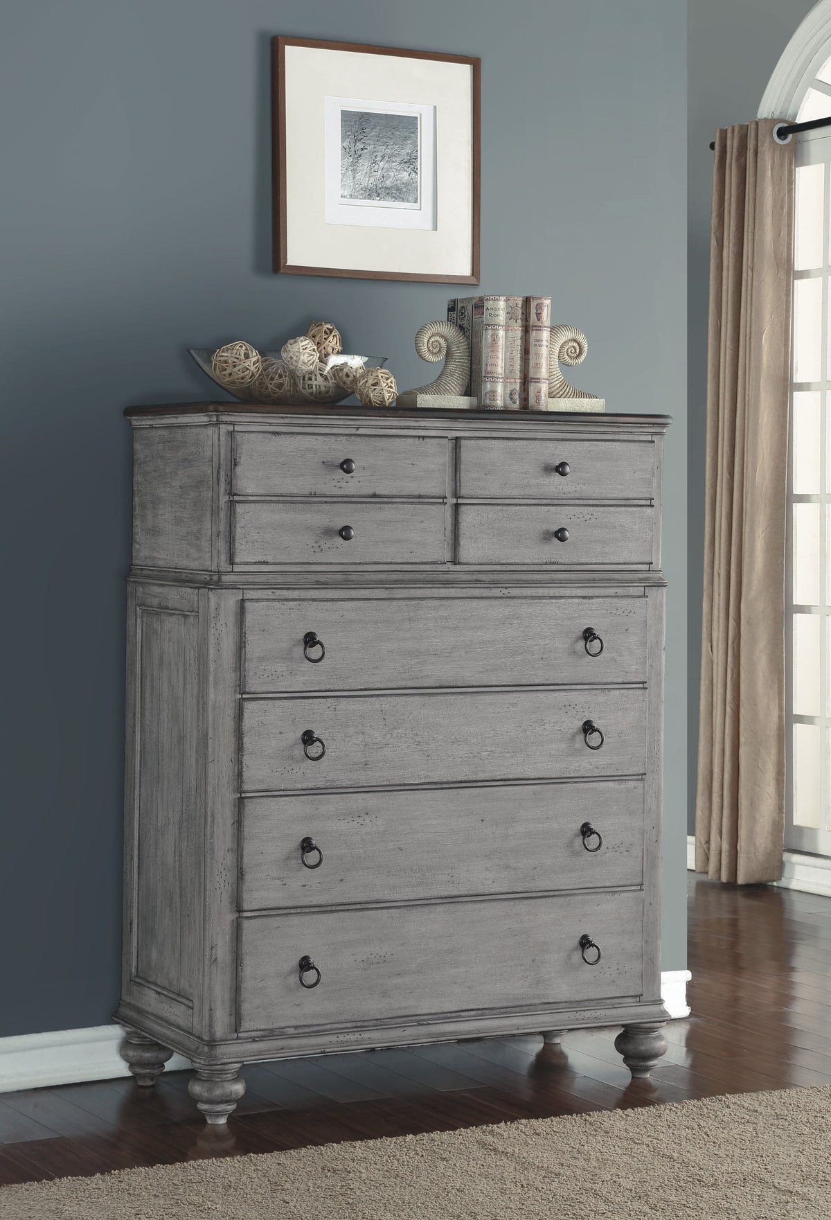 Plymouth Drawer Chest - Gray | Flexsteel