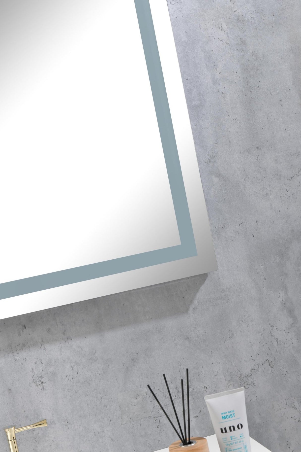 60 in. W x 36 in. H Frameless LED Single Bathroom Vanity Mirror in Polished Crystal Bathroom Vanity LED Mirror with 3 Color Lights Mirror for Bathroom Wall 60 Inch Smart Lighted Vanity Mirrors Dimm | Home Elegance USA