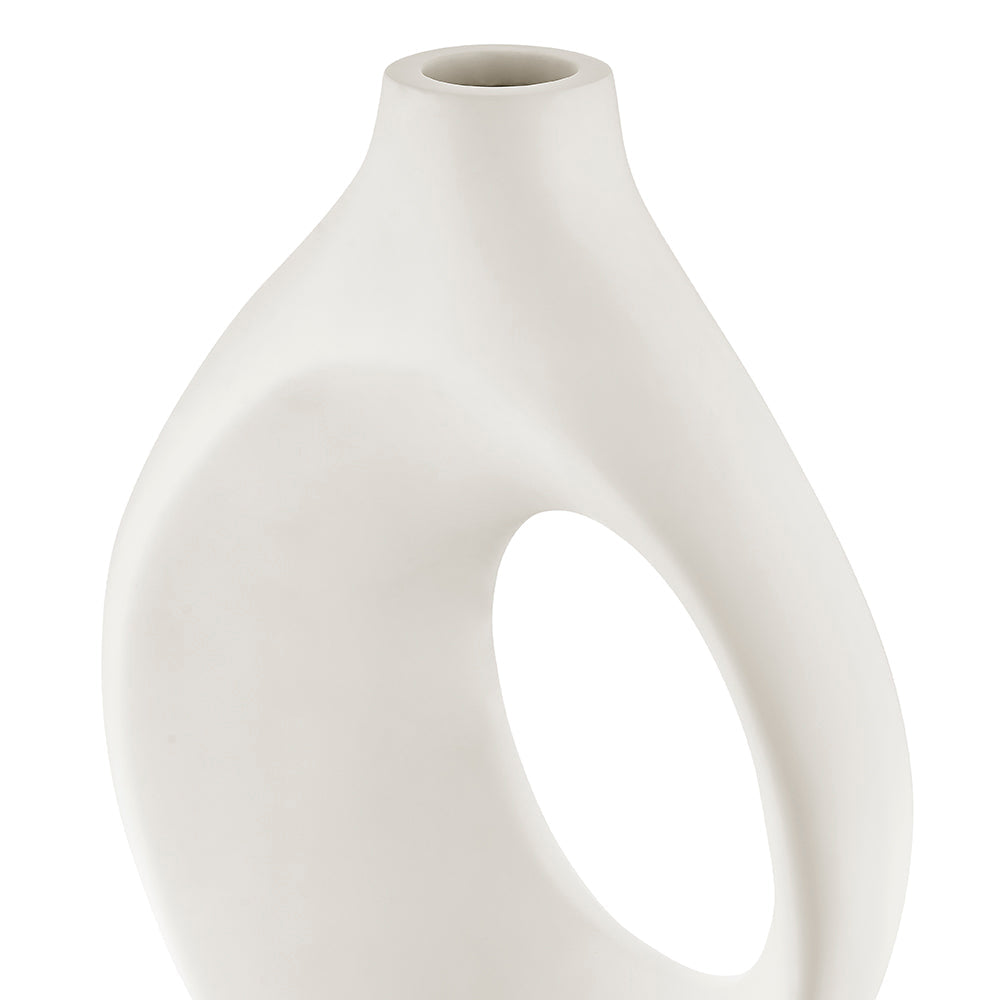 Simi Vase Large // White | Finesse - Home Elegance USA