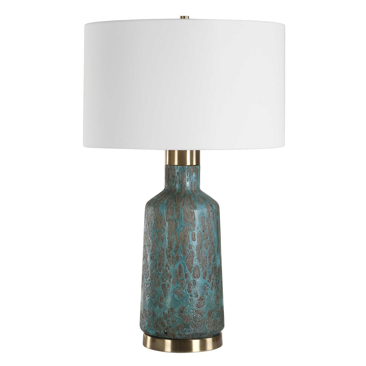 Dauphine Cracked Table Lamp Teal - Green by Uttermost - View 3